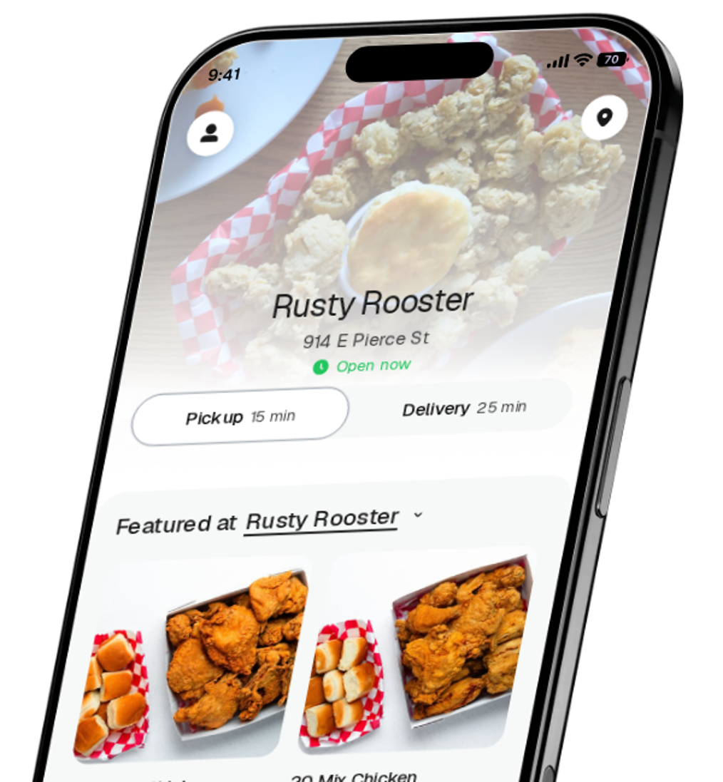 Rusty Rooster app preview